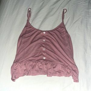 Pink cropped tank